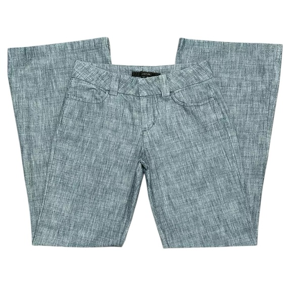 Low Waisted Wide Leg Chambray Pants - Picture 3 of 9